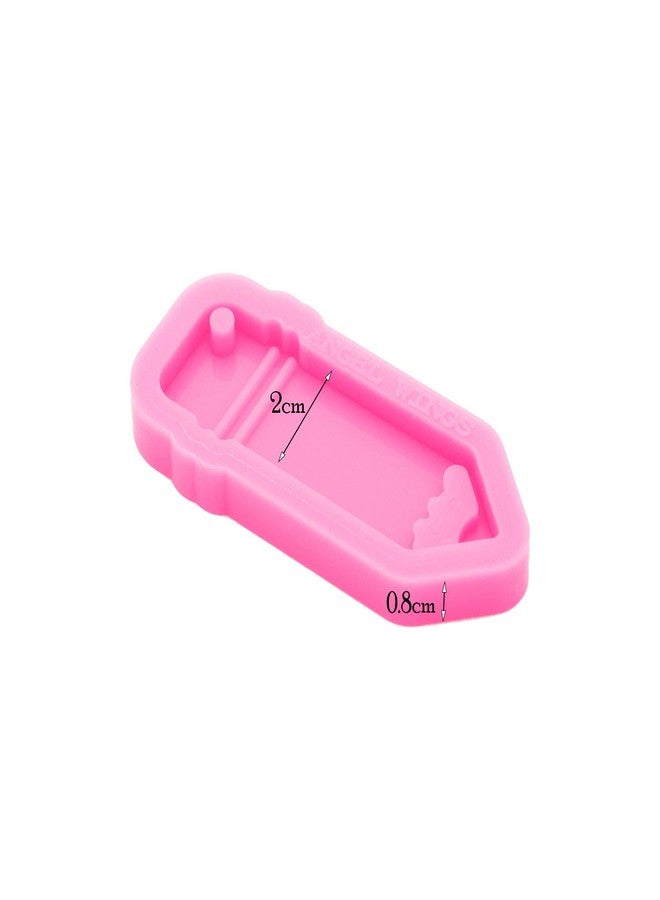 Angel Wings Shiny Glossy Pencil Shape Silicone Molds Making Keychain Polymer Clay Mold Necklace Epoxy Resin Jewellery Silicone Mold Resin Crafting Molds for Keychains Mold - Image 2