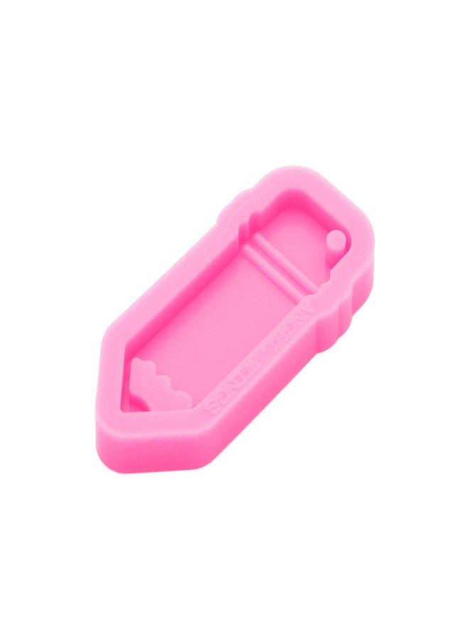Angel Wings Shiny Glossy Pencil Shape Silicone Molds Making Keychain Polymer Clay Mold Necklace Epoxy Resin Jewellery Silicone Mold Resin Crafting Molds for Keychains Mold - Image 5