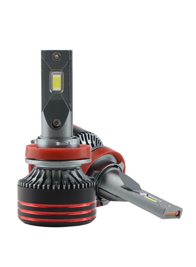Extreme E Commerce H11 LED Headlight Bulbs, 18000LM, 6500K Cool White, 120W High Power, Fan-Cooled Conversion Kit (H11) - Image 4