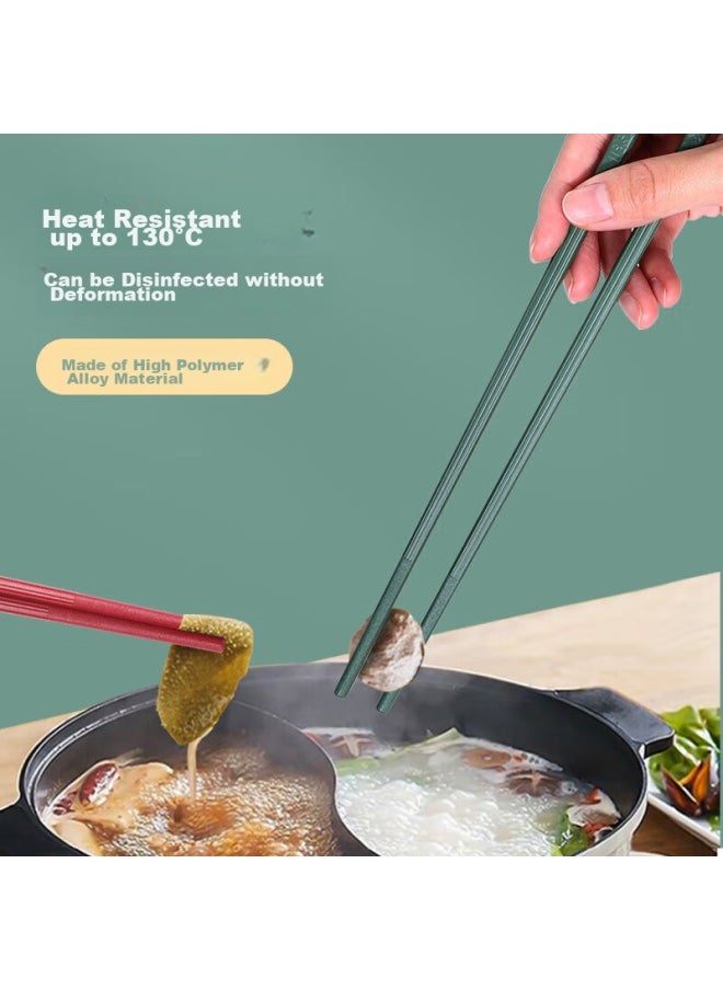 MAX COOK Maxcook Chopsticks, Alloy Chopsticks, Household Non-slip Chopsticks, Public Chopsticks, Tableware Set, 5 Pairs Mixed Colors, Mck4506  - Image 3