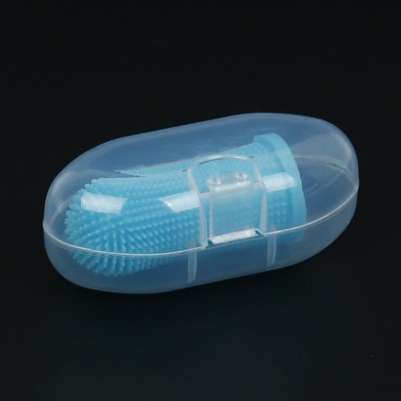 Pet Teeth Sleeve Silicone Material Pet Toothbrush Safety Ingredient Dog Supply Blue - Image 4