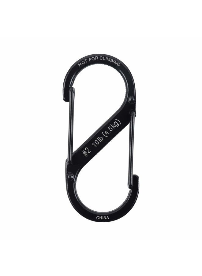 NITE IZE Size-2 S-Biner Dual Carabiner, Stainless-Steel, Black - Image 3