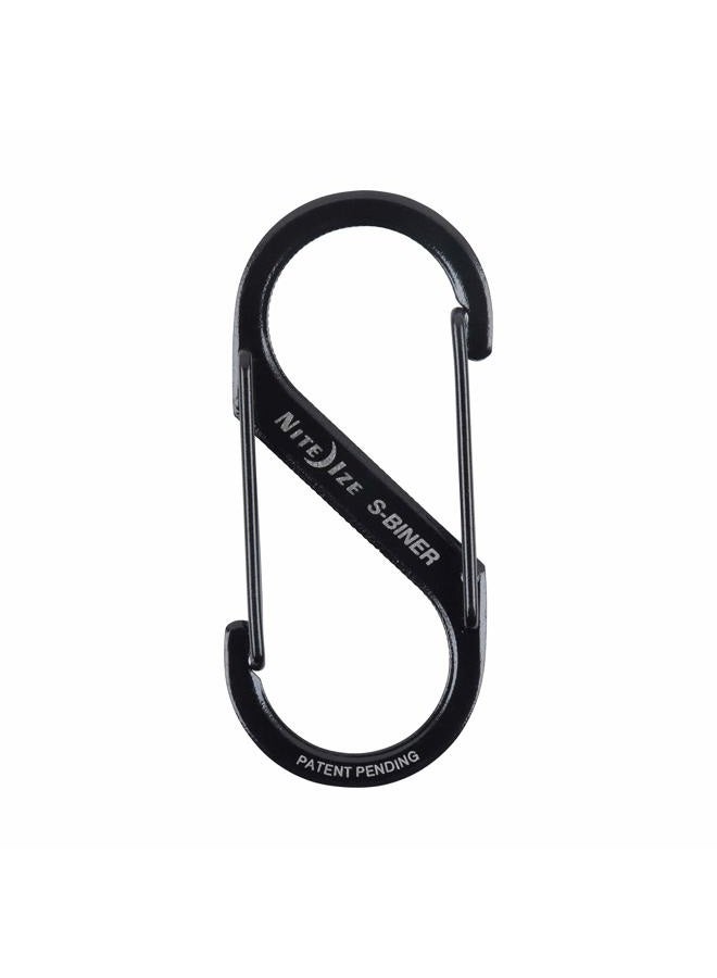NITE IZE Size-2 S-Biner Dual Carabiner, Stainless-Steel, Black - Image 2