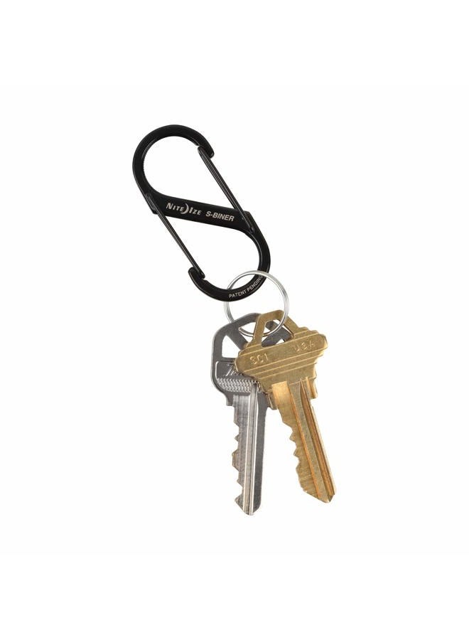 NITE IZE Size-2 S-Biner Dual Carabiner, Stainless-Steel, Black - Image 4