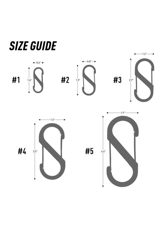 NITE IZE Size-2 S-Biner Dual Carabiner, Stainless-Steel, Black - Image 5