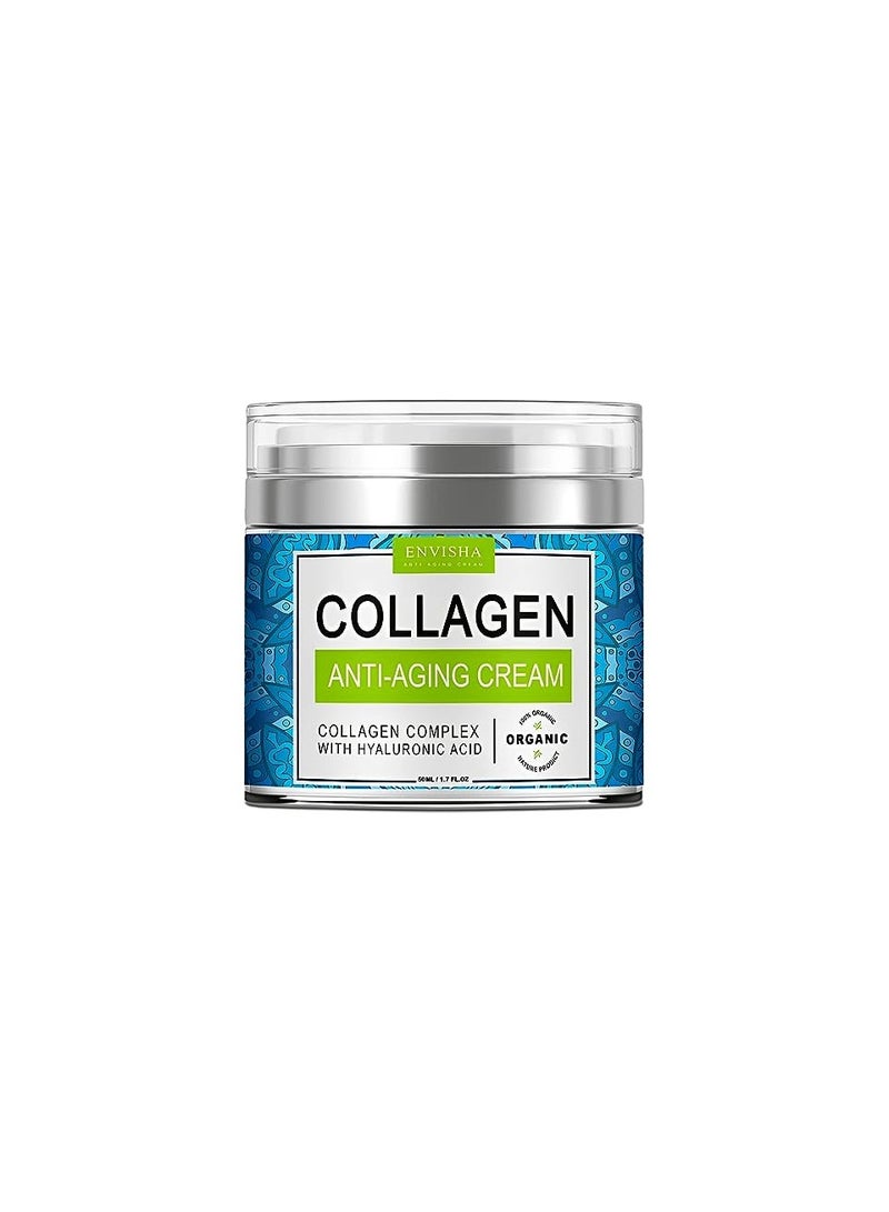 ENVISHA إنفيشا كريم وجه كولاجين حمض الهيالورونيك العناية بالبشرة المضادة للتجاعيد ترطيب مكافحة الشيخوخة ليلة تقليص المسام تبييض السلس - Image 1