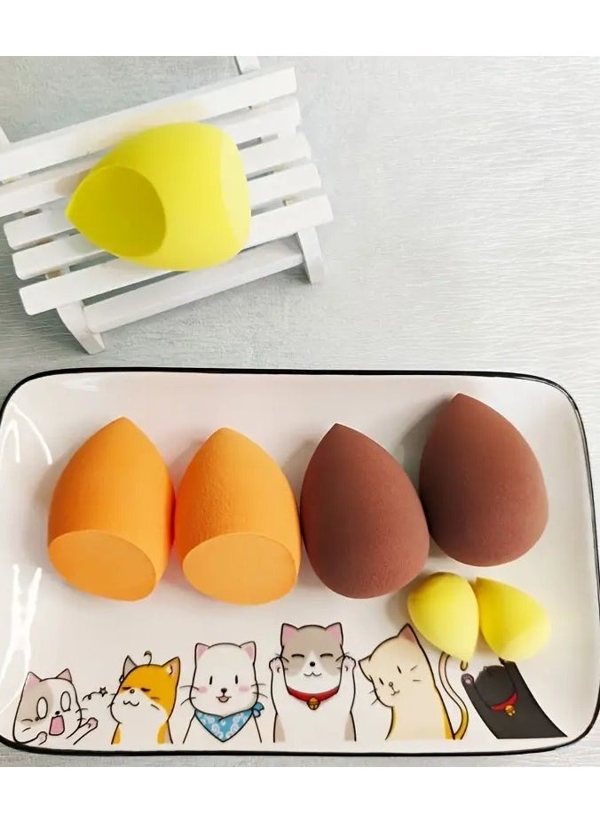 أوريتي - 7pcs فائق الناعمة اسفنجة ماكياج السفر خلاط التجميل مجموعة خلاط الأساس اسفنجة ماكياج لا تشوبه شائبة مسحوق الكريم والسائل الجاف والرطب - Image 1