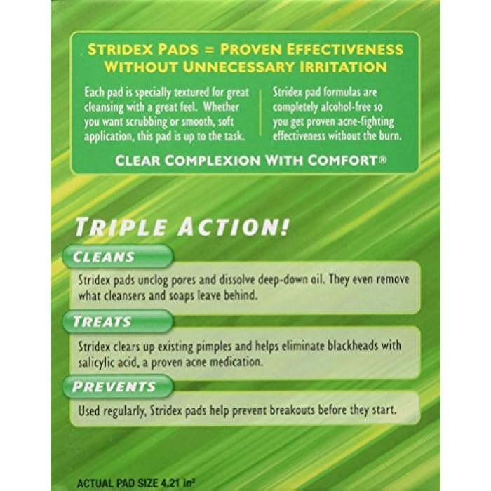 Stridex Daily Care Acne Pads with Salicylic Acid, Sensitive with Aloe 90 ea - Image 3