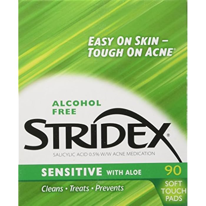 Stridex Daily Care Acne Pads with Salicylic Acid, Sensitive with Aloe 90 ea - Image 2