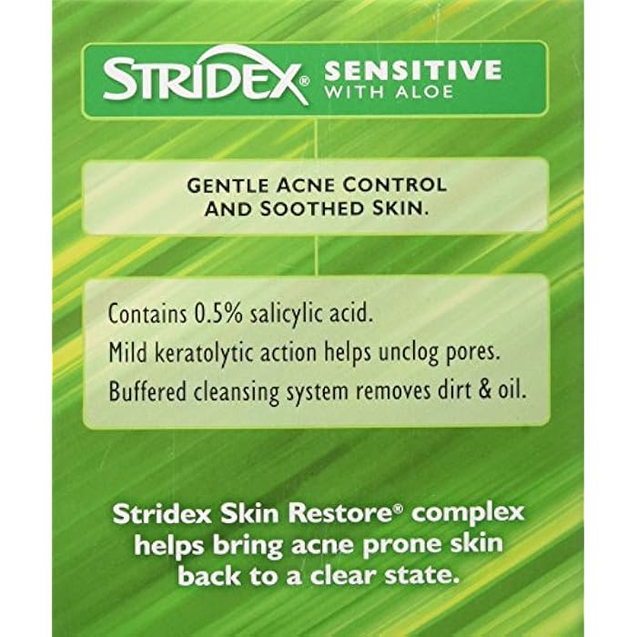 Stridex Daily Care Acne Pads with Salicylic Acid, Sensitive with Aloe 90 ea - Image 5