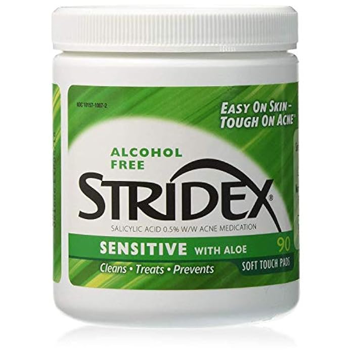 Stridex Daily Care Acne Pads with Salicylic Acid, Sensitive with Aloe 90 ea - Image 1