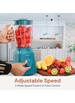 3-in-1 Countertop Blender, 350W, 1.5L Unbreakable PC Jar+ Mincer Chopper & Grinding Mill, Stainless Steel Blades, 2-Speed & Pulse Control, Perfect for Smoothies, Spices & Baby Food Preparation - pzsku/ZDC60E2A931323992A27FZ/45/1741242817/693cd1ff-2aef-4f91-95cb-32314d3a1bc6