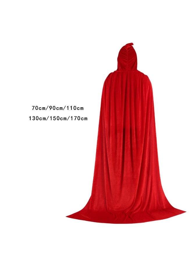 NIBEMINENT Halloween cape, masquerade, dance party costume, velvet witch cape, Death cloak and cape - Image 1