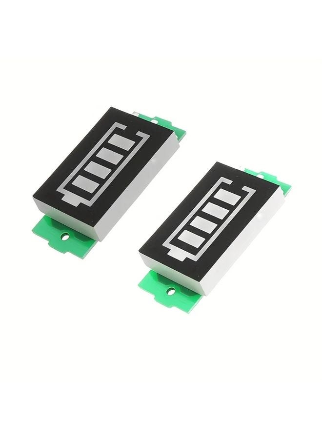2Pcs 1S To 8S 3.7V Lithium Battery Capacity Indicator Module Blue Display Board - Image 2