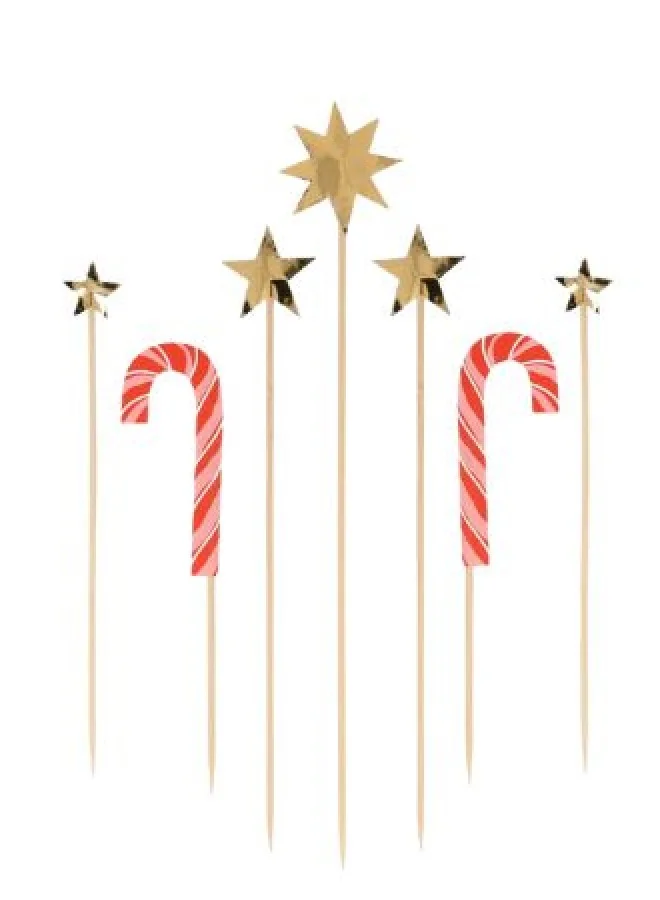 ميري ميري Christmas Honeycomb Cake Topper Set