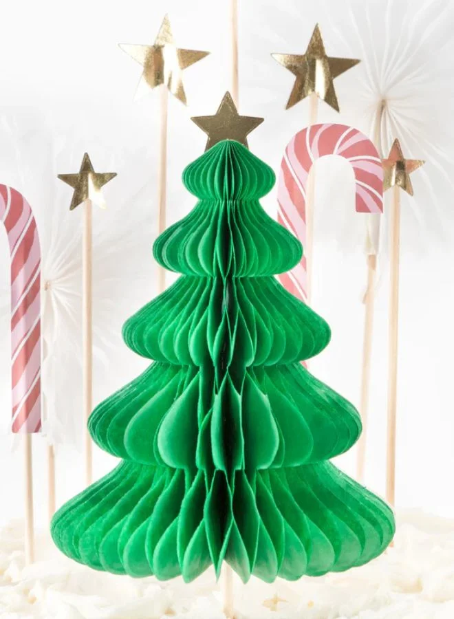 ميري ميري Christmas Honeycomb Cake Topper Set