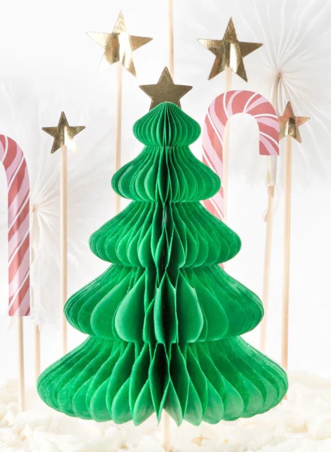 ميري ميري زينة كيك عيد الميلاد على شكل خلية نحل - Image 3