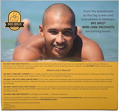Bee Bald مجموعة العناية بالبشرة اليومية Bee Bald المكونة من 3 قطع - Image 3