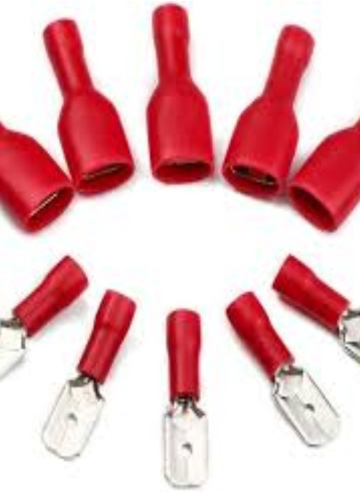 KNP KNP Insulated Electrical Terminals - Pack of 100 (MDD 1.25-250)  Ensure secure and reliable electrical connections with this pack of 100 insulated electrical terminals, model MDD 1.25-250.  - Image 2