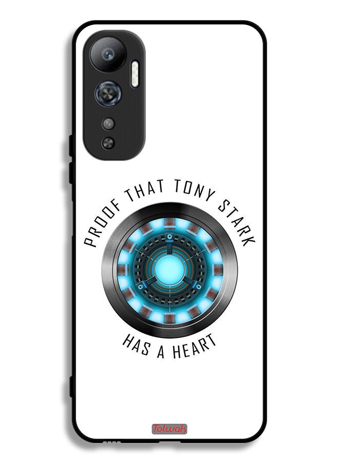 Tolwak Infinix Hot 20 4G Protective Case Cover Proof That Tony Stark Has A Heart - Image 2