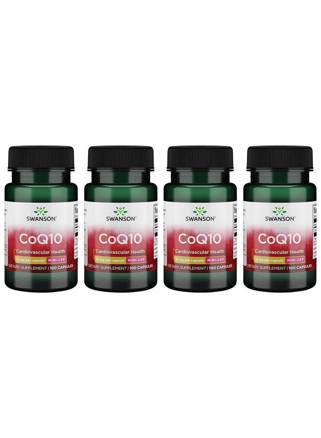 Swanson Premium Brand Swanson Coq10 - Mini Cap 10 mg 100 Caps (4 Pack)