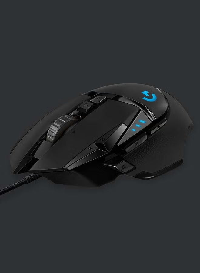 G502 Hero High Performance Wired Gaming Mouse, Hero 25K Sensor, 25,600 DPI, RGB, Adjustable Weights, 11 Programmable Buttons, On-Board Memory, PC And Mac  - Image 3