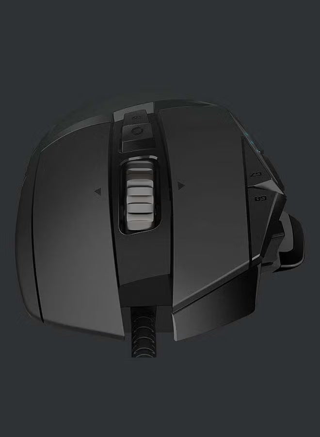 G502 Hero High Performance Wired Gaming Mouse, Hero 25K Sensor, 25,600 DPI, RGB, Adjustable Weights, 11 Programmable Buttons, On-Board Memory, PC And Mac