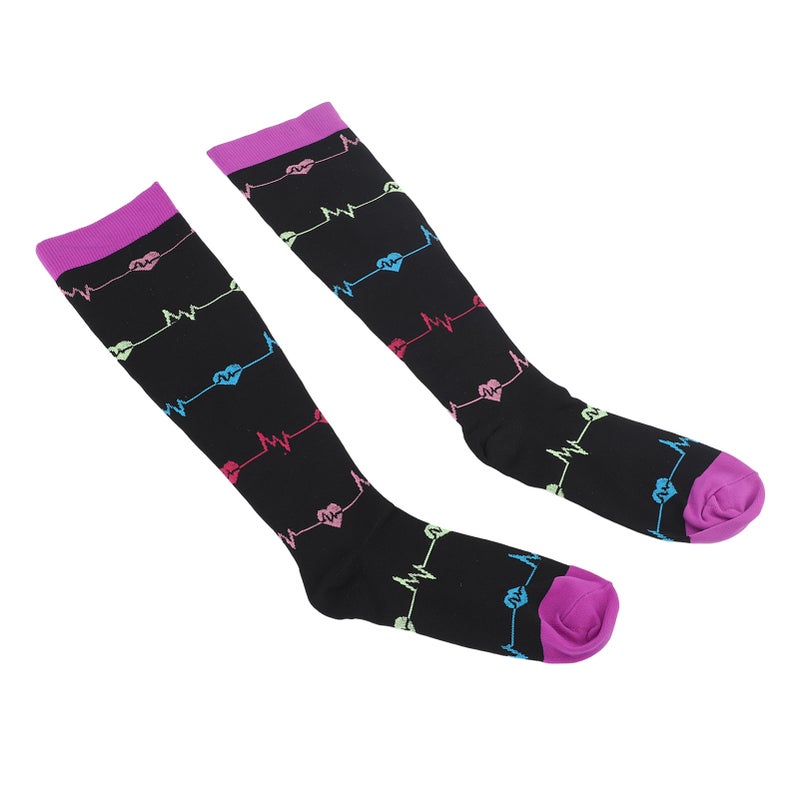 Compression Socks L/XL: Breathable Fabric, Increase Circulation - Relieve Inflammation, Muscle Recovery Socks for Athletes, Nurses, Long Hours Standing - Image 5