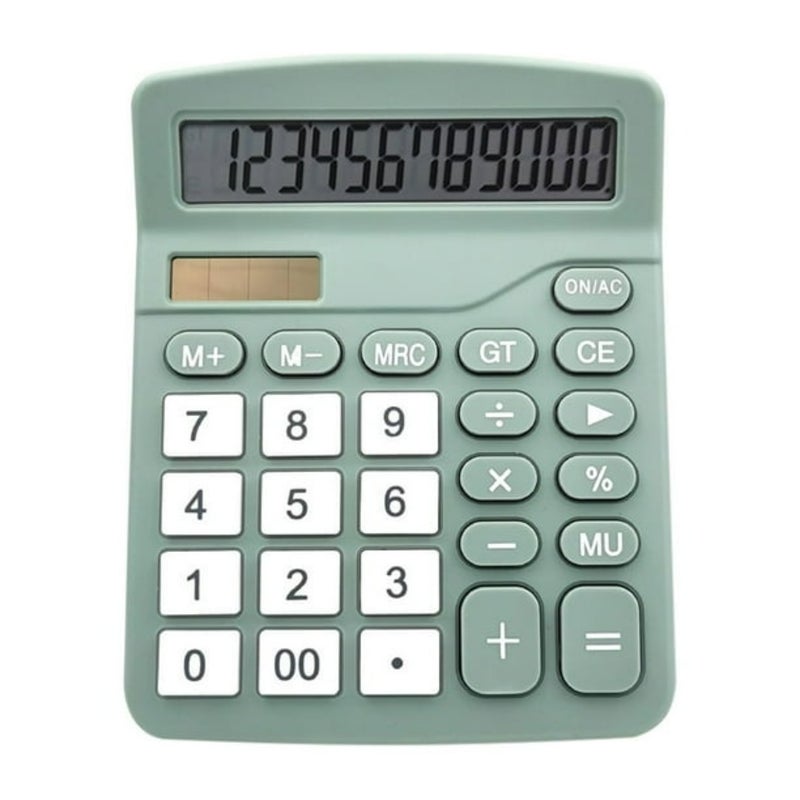 Desk Calculator Large Display Calculator Dual-Power Handheld Desk Calculator with 12 Digit Large Lcd Display for Students & Kids - Image 1