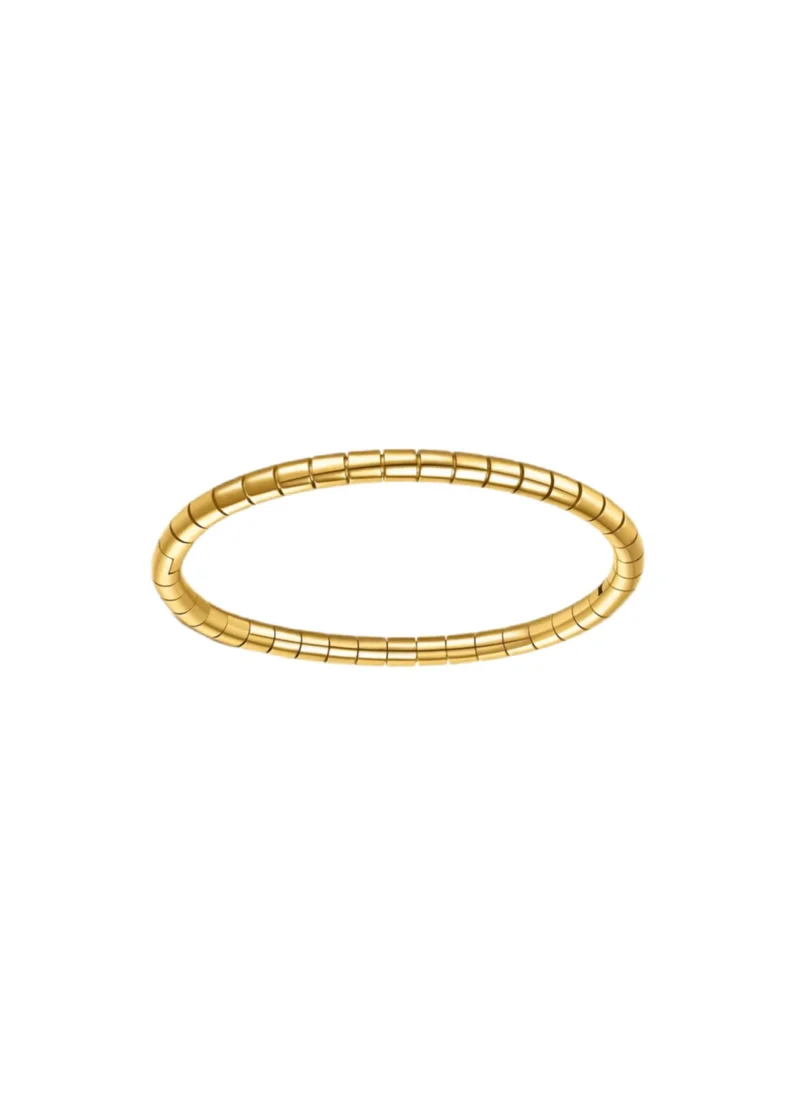 Bracelet mono gold w/square details GILTY