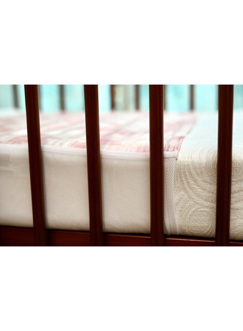 Silk Me 100% Pure Mulberry Silk Crib Sleeve for Baby 22 Momme - Bald Spots, Hair Loss & Knotting Prevention - Silk Sheet Slip for Cots - Mattress 70x140 cm - Pink Sky - Image 2