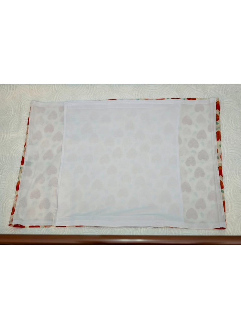 Silk Me 100% Pure Mulberry Silk Crib Sleeve for Baby 22 Momme - Bald Spots, Hair Loss & Knotting Prevention - Silk Sheet Slip for Cots - Mattress 70x140 cm - Pink Sky - Image 3