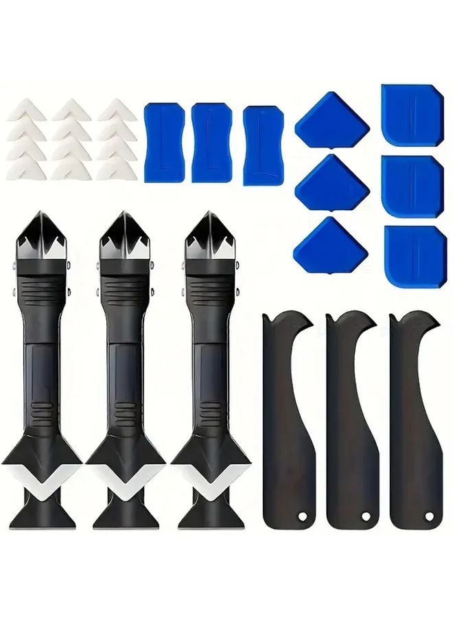 3 Sets Multifunctional Rubber Scraper 3 In 1 Joint Filling Tool Kit - Image 1