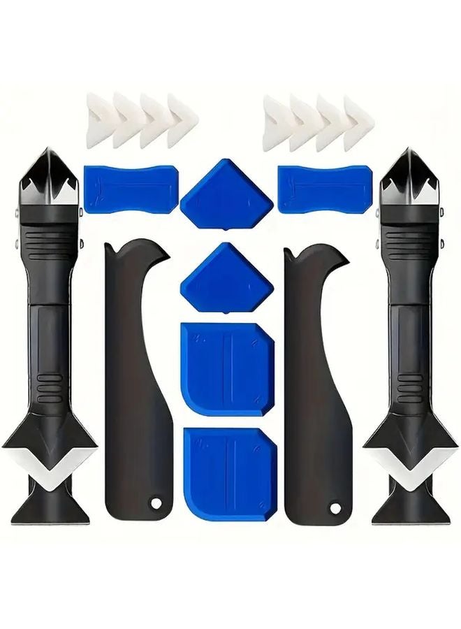 3 Sets Multifunctional Rubber Scraper 3 In 1 Joint Filling Tool Kit - Image 3