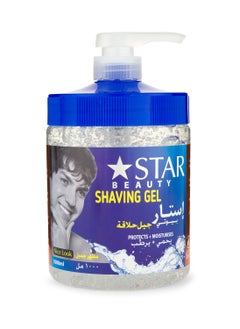Star Men's Non-Foaming Shaving Gel - (1000ml Pump)  - Image 1