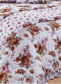 Moon 4 Pieces Single Size 160x210Cm Comforter Set Medium Filling Bedding Set for All Season Includes 1Comforter 1Bedsheet 1Pillow Shams and 1Cushion cases  - Image 5