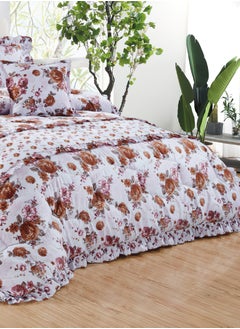 Moon 4 Pieces Single Size 160x210Cm Comforter Set Medium Filling Bedding Set for All Season Includes 1Comforter 1Bedsheet 1Pillow Shams and 1Cushion cases  - Image 3
