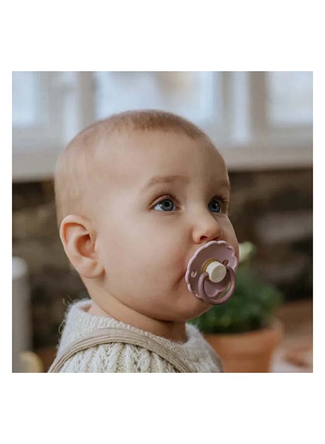 FRIGG Daisy Silicone Baby Pacifier 6-18M 2-Pack Biscuit/Cream - Size 2 - Image 5