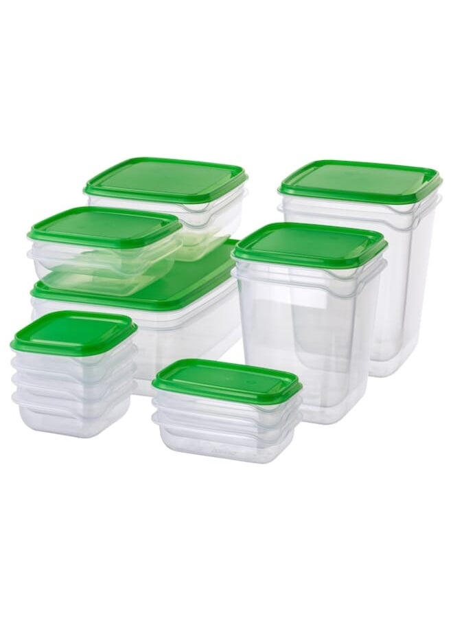 Food container set of 17 transparent green - pzsku/ZDC617ACECCA619B5383FZ/45/_/1692348188/ed37e801-b688-46f1-aa42-b4ca957cad3a