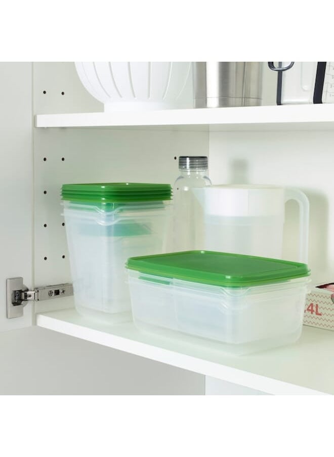 Food container set of 17 transparent green - pzsku/ZDC617ACECCA619B5383FZ/45/_/1692348196/2b88eb1f-638e-4b3d-94b4-ea48bdd3daf9