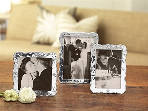 MARIPOSA Sueno Bordered Frame, 5 by 7-Inch, silver - Image 2