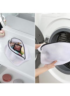 SYOSI 3 Pcs Mesh Shoe Washing Bag, Double Layer Design for Sneakers, Running Shoes, Socks & Bras, with Zip Closure for Secure Washing & Quick Drying, Durable Polyester Material  - Image 3