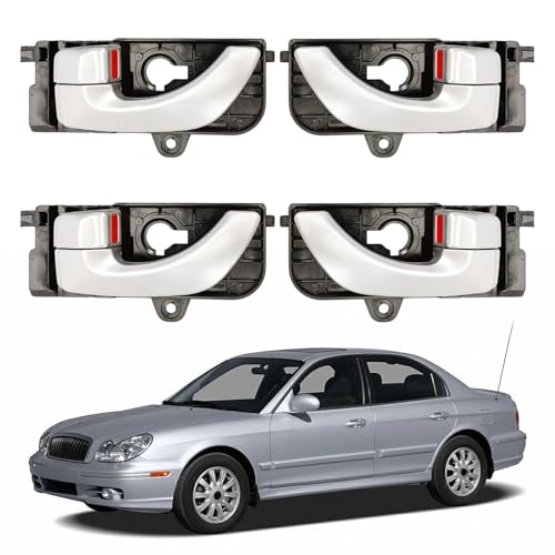 Gaogsiy Interior Inner Door Handles4pcs Fits Sonata 2005 2006 2007 2008 Front Rear Left Driver Right Passenger Replace 826103K020XZ HY1352134 HY1553108 - Image 1