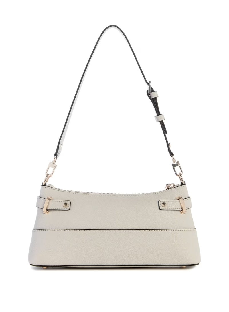 Guess Silvye Textured Shoulder Bag with Zip Closure Camera Bag - Image 4
