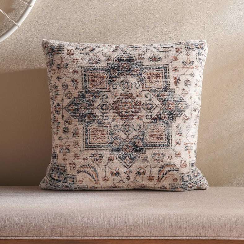 Pan Home Woven Filled Cushion 50x50cm - Grey