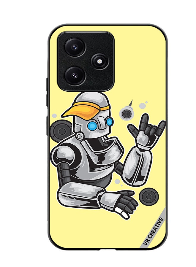 VR CREATIVE Protective Case Cover For Xiaomi Poco M6 Pro 5G Cool Robot Design Multicolour - Image 1