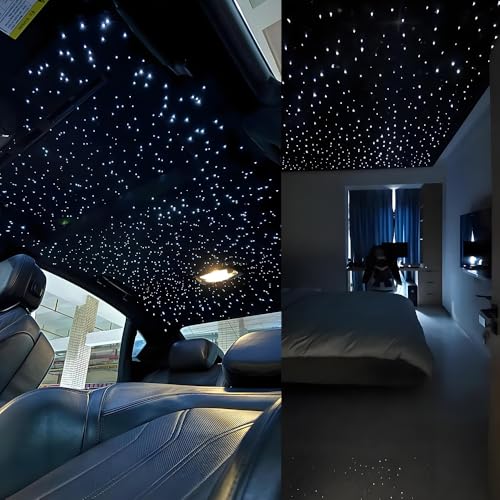 AKEPO 16W Fibre Optic Lights Star Ceiling Light Kit Music+APP Control for Home & Car, RGBW Sound Sensor Light Source with 28key RF Musical Remote Control and Fiber Cable 550pcs 0.75mm 13.1ft/4m - Image 5