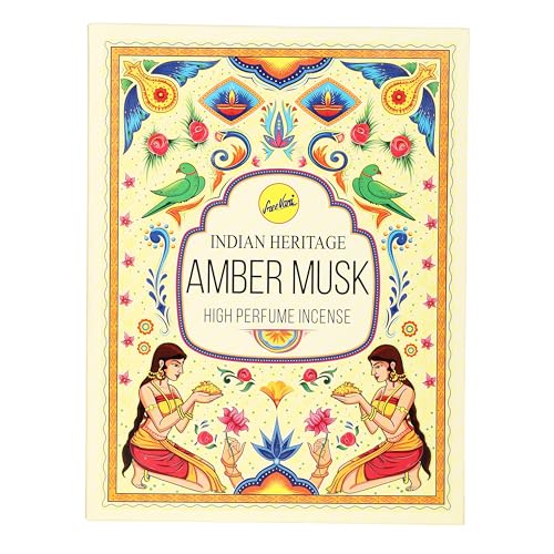 PROSPERRO LUMO Indian Heritage Premium Puja Agarbatti || Experience The Divinity of Temple || Pack of 12 || 120 Sticks (Amber Musk) - Image 2