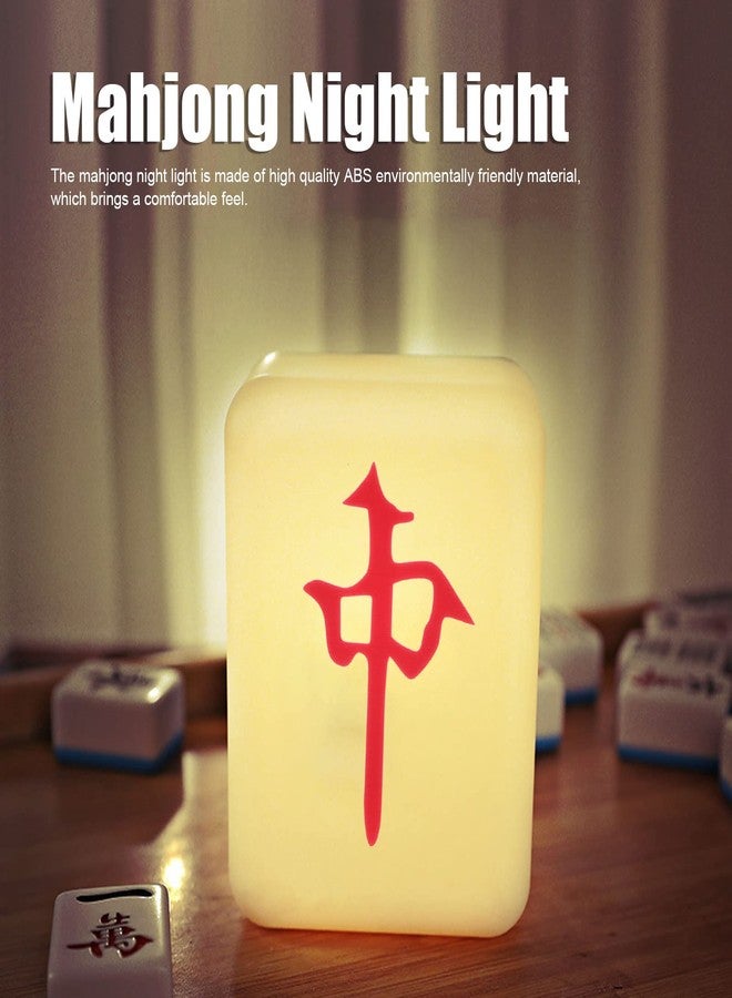 Zunate Mahjong LED Night Light - USB Rechargeable Table Lamp, Unique Mahjong Design for Home Bedroom Decoration, Portable and Energy Efficient - Image 2