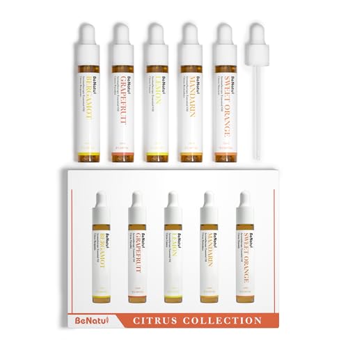 benatu Citrus Essential Oil Set for Diffuser, Natural Fruity Fragrance Blends Gift for Home, Fresh Scent Aromatherapy Oils (Lemon, Sweet Orange, Grapefruit, Bergamot, Mandarin) 5 Packs - Image 2